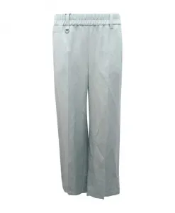 Однотонные брюки из льняной смеси Marella, синий