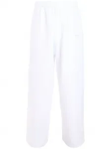 Спортивные брюки с вышитым логотипом VETEMENTS, белый