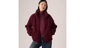 Куртка из шерпы на молнии спереди Levi's, Port - Red