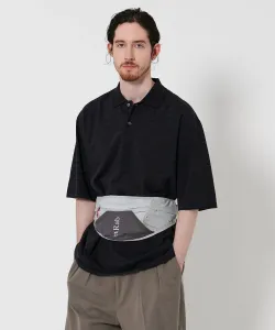 40 Рубашка-поло с витой каймой, узкая Steven Alan, цвет Black