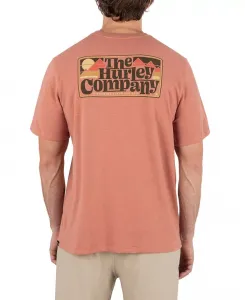 Мужская футболка с коротким рукавом Slub в стиле 90-х Hurley, розовый