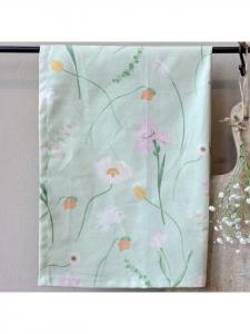 Chic Antique Зеленое кухонное полотенце AIX с цветами