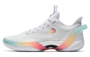 ANTA Трехточечные баскетбольные кроссовки Rain 1.0 мужские низкие бело-оранжевые