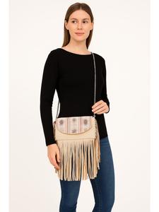 Сумка через плечо "Apache" бежевого цвета collezione alessandro