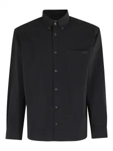 Рубашка Cohan с застежкой на пуговицах и карманом A.P.C., черный