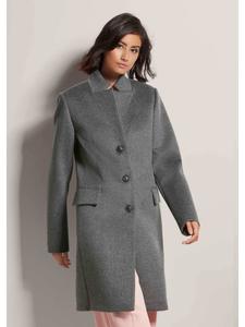 MADELEINE Короткое пальто со стоячим воротником-стойкой, графитового/бежевого/меланжевого цвета