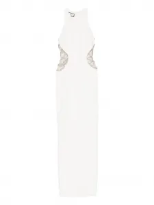 Декорированное платье макси Nissa, белый