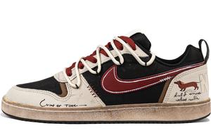 Кроссовки для скейтбординга Court Borough мужские низкие /коричневые Nike, черный красный коричневый