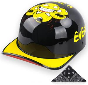 Шлем мотоциклетный CFZWJ, черный / желтый