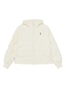 Стеганый пуховик с капюшоном Chocoolate, белый