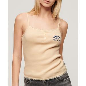 Блуза Superdry Essential Button Down, бежевый