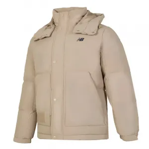 New Balance Куртка пуховая мужская коричневая, Brown
