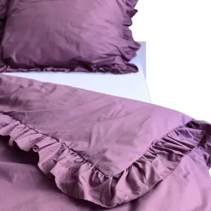 Постельное белье с оборками, пододеяльник для спальни 180х200 см, ретро-розовый EDANTI