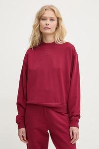 Хлопковая толстовка Hugo, бордовый