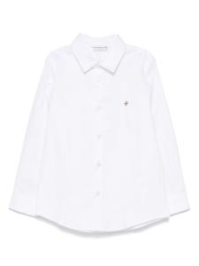 Рубашка с вышитым логотипом Manuel Ritz, белый