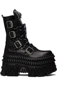 Новые рокерские ботинки на шнуровке Vetements, черный