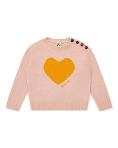 Детский свитер Misty Heart в бледно-розовом Bonton