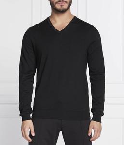 Пуловер мужской Hugo облегающего кроя базовый, черный