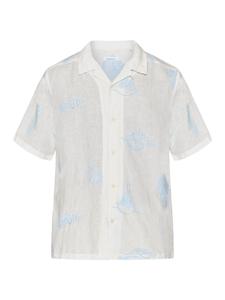 Рубашка на пуговицах классического кроя KnowledgeCotton Apparel, белый