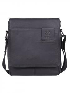 Наплечная сумка Strellson Hyde Park Jeremy Umhängetasche Leder 21 cm, черный