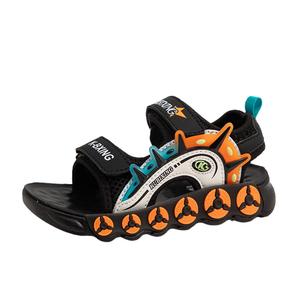 Детские сандалии с низким верхом, нескользящие, износостойкие, дышащие SHIBU, черный