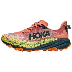 HOKA ONE ONE Женские кроссовки Speedgoat 6 с антискользящим покрытием, износостойкие, низкие, цвет полевой шпат, оранжевый