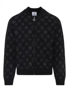 Куртка на молнии с логотипом Casablanca, черный