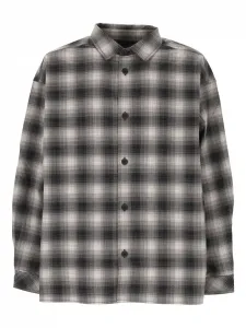 Рубашка в клетку Applied Art Forms, серый