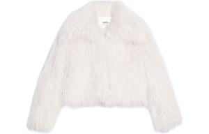 AMIPARIS Короткое пальто для женщин с белым лацканом Moderate