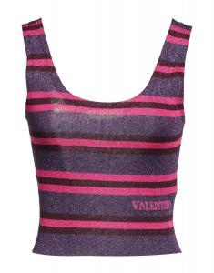 Кроп-топ Valentino Garavani, фиолетовый