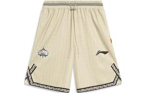 ЛиНинг CBA Коллекция Профессиональные баскетбольные шорты мужские, Лунный серый принт