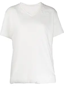 Футболка с V-образным вырезом MM6 Maison Margiela, белый