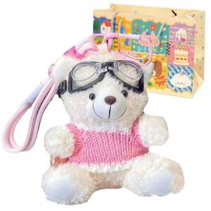 Медвежонок брелок практичная кукла плюшевый подвес 11см высота Small bubble