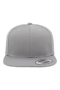 Классическая кепка Snapback премиум-класса Yupoong, серый