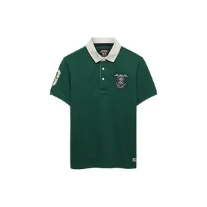 Поло Superdry Vintage Pique Rugby с коротким рукавом, зеленый