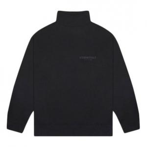Спортивная толстовка Fear of God Essentials FW20 Mock Neck Sweatshirt 'Black' FOG-FW20-331, черный