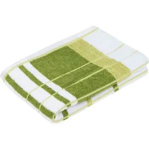 Полотенце для душа Berlin Streifen Gözze, темно-зеленый/лаймовый