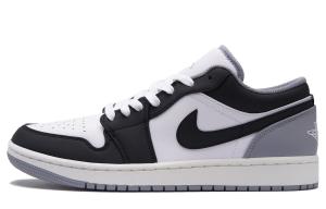 Jordan Кроссовки баскетбольные мужские Air 1 Wear resistant And Lightweight Low Top Vintage Black Gray