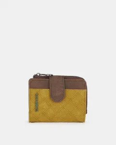 Кошелек с клапаном и молнией Caminatta, коричневый