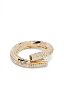 Серьги Macaroni Eternity из желтого золота с бриллиантами Adina Reyter, золотой