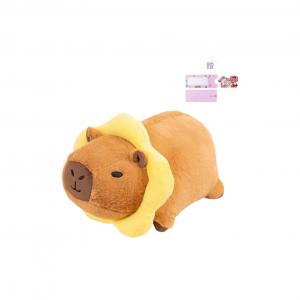 Трансформирующаяся капибара плюшевая кукла высота 24см/34см AOLETU