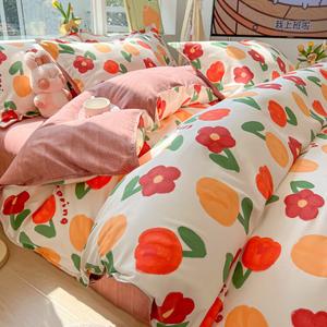 Disney Комплект постельного белья, 3 предмета, 150x200 см, класс А, материнство и детство, цветостойкость, каландрирование, цвет Ren Jian Fugui