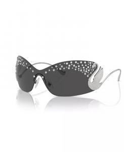 Женские солнцезащитные очки, Sk7020 Swarovski, серебро