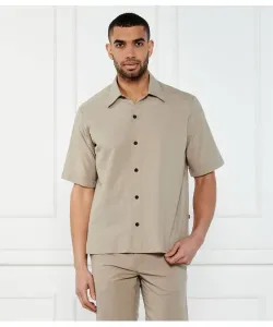 Рубашка Lapoully_m Relaxed fit Boss Orange, бежевый