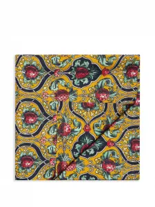 Большая льняная скатерть ananas, 350х170 см, La Doublej, желтый