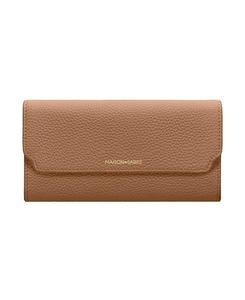 Длинный кожаный кошелек с клапаном MAISON de SABRÉ, коричневый