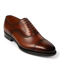 Мужские классические оксфорды Regent Cap Toe из кожи Anthony Veer, коричневый