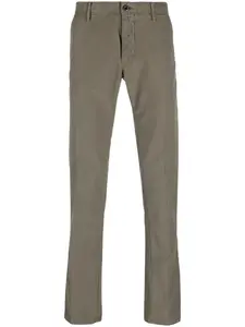 Узкие брюки чинос Incotex, зеленый