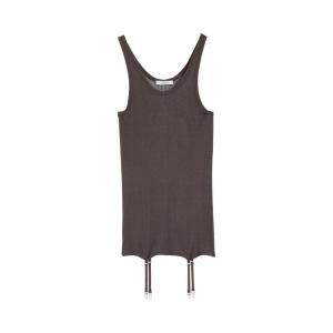 Топ Lemaire Seamless Rib Tank Top 'Dark Brown', коричневый