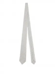 Галстук с узором Kiton, серый